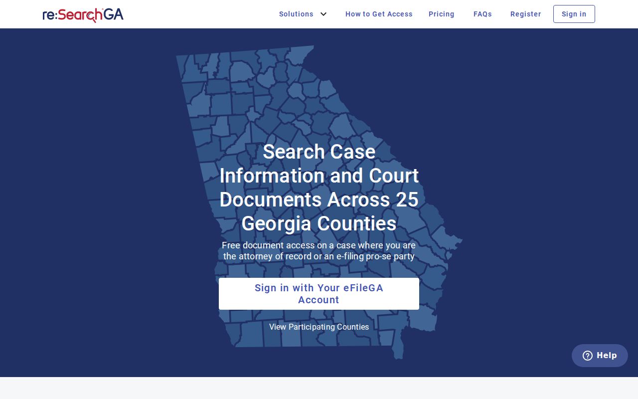 Valdosta public records access through Georgia statewide court search